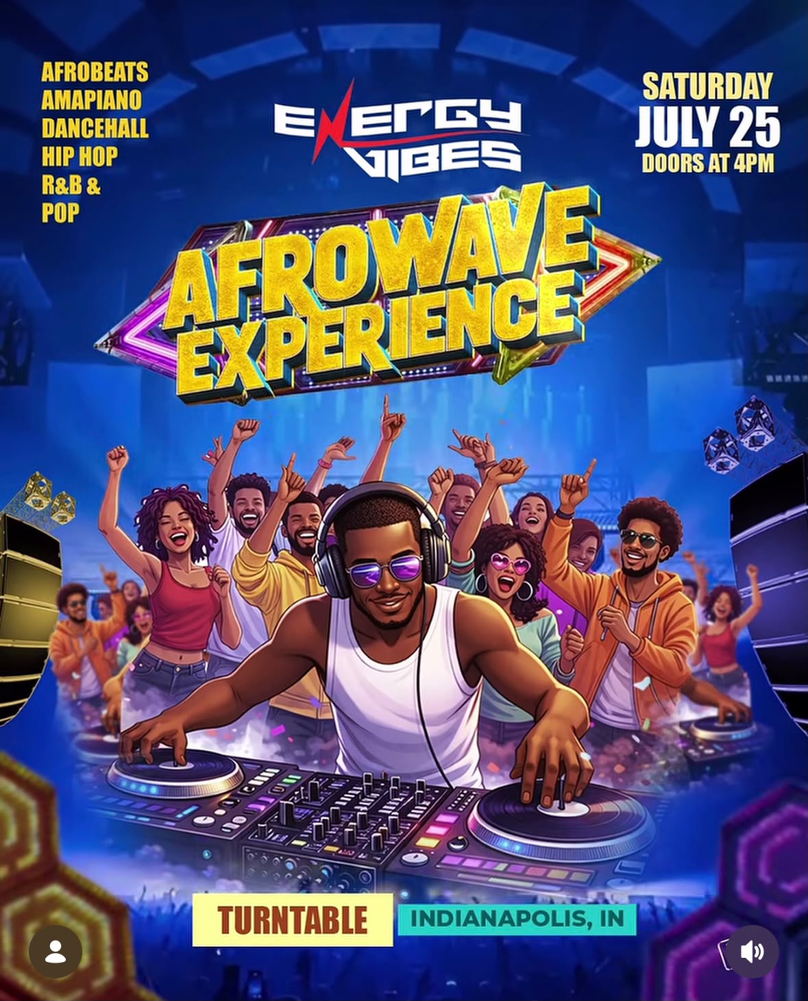 The AfroWave Experience flyer