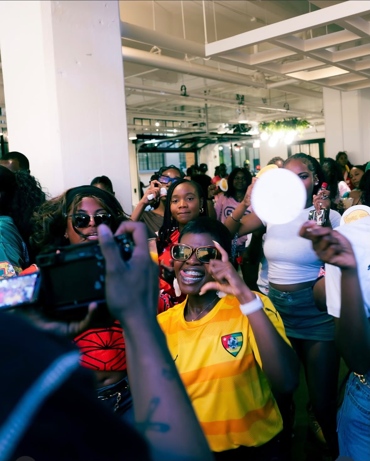 Crowd at a day party